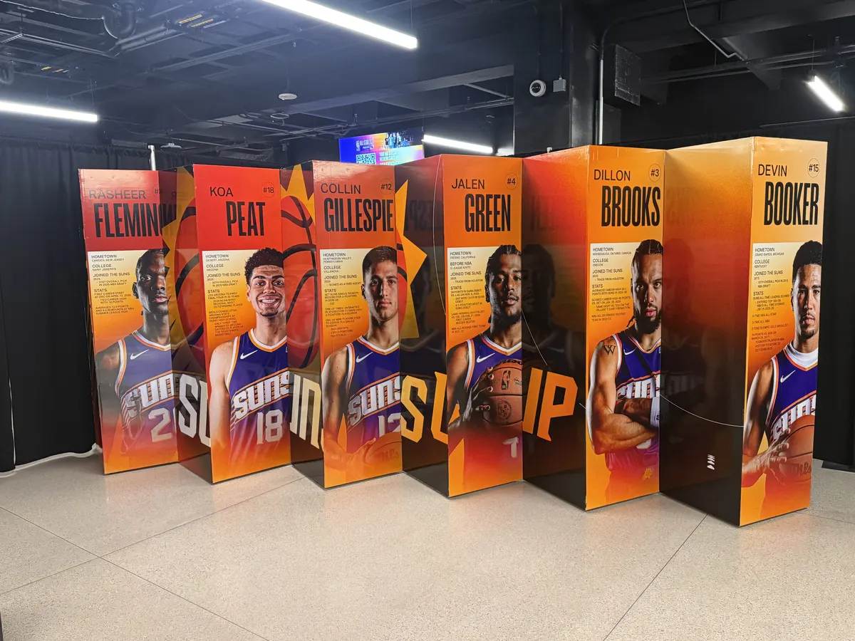 Phoenix Suns player standees