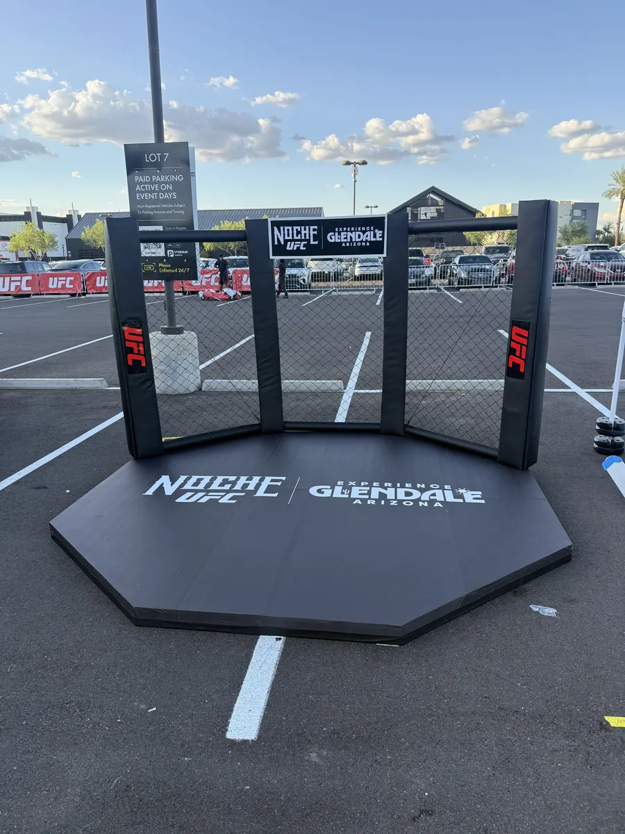 Noche UFC octagon in Glendale